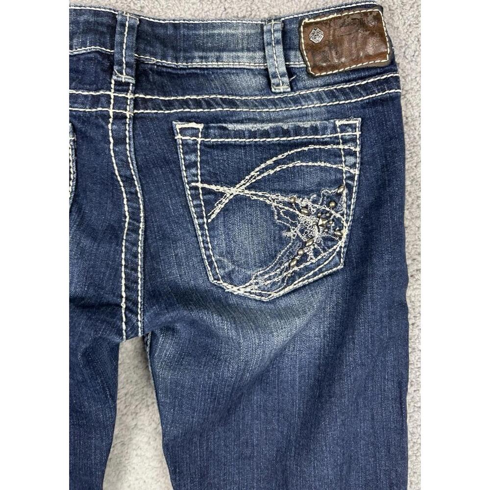 Silver Women’s Jeans Co. Tuesday Bootcut Jeans W30 L31 Embellished Pockets Photo - Picture 7 of 11